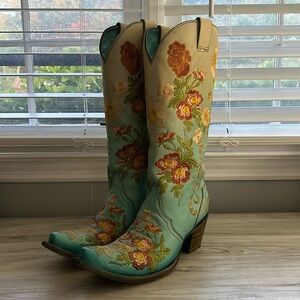 Corral turquoise cowboy boots